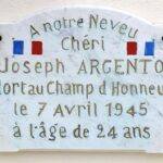 Plaque à la mémoire de Joseph Argento (2).