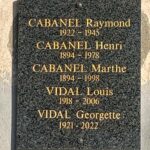 Plaque Raymond Cabanel